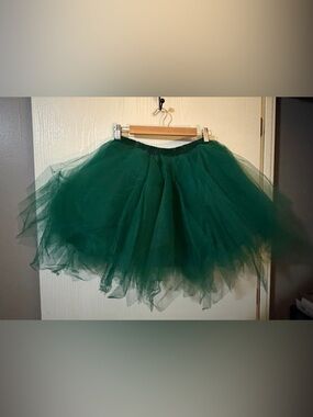 Forest Green Layered Tulle Skirt Tutu
